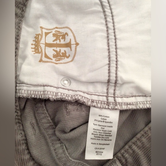 TALBOTS Heritage Grey Corduroi Straight Cut Pants - US 4 - Picture 4 of 4